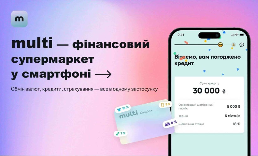 Кредит онлайн від Multi на карту
